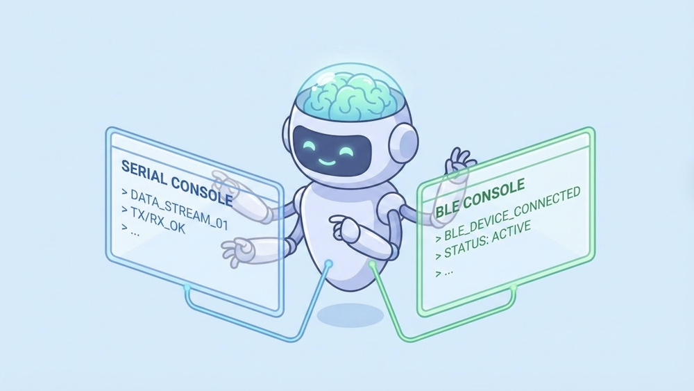 AI agent at the serial and BLE console