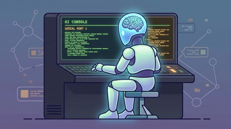 AI agent at the serial console